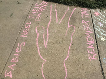 Say NO to Meth - Sidewalk Chalk Art Contest for Meth and Drug Awareness.